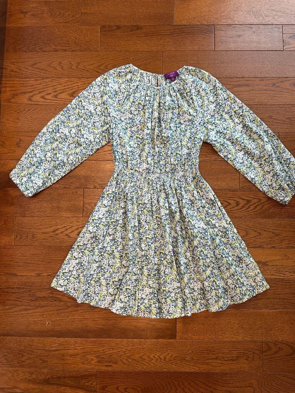 J.Crew Palermo Smocked-Waist Mini Dress in Liberty Floral Fabric